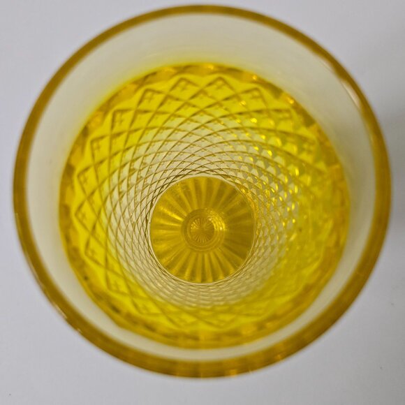 Westmoreland Glass English Hobnail Yellow Topaz Iced Tea Goblet - Picture 13 of 14